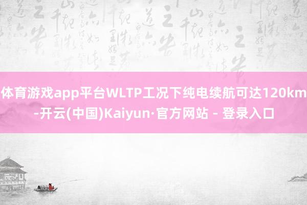 体育游戏app平台WLTP工况下纯电续航可达120km-开云(中国)Kaiyun·官方网站 - 登录入口