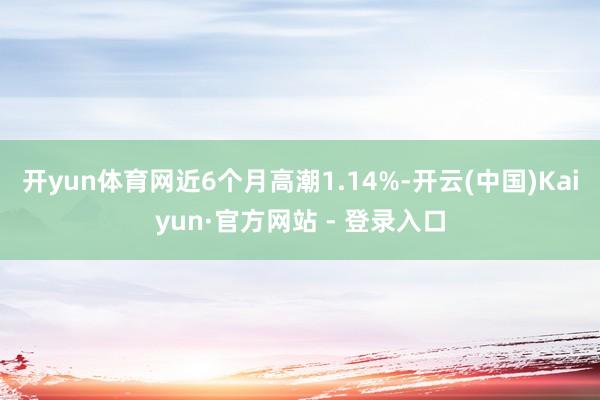 开yun体育网近6个月高潮1.14%-开云(中国)Kaiyun·官方网站 - 登录入口